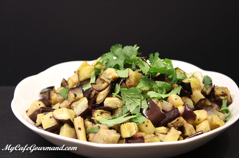 Oven Roasted Eggplant Cubes My Café Gourmand