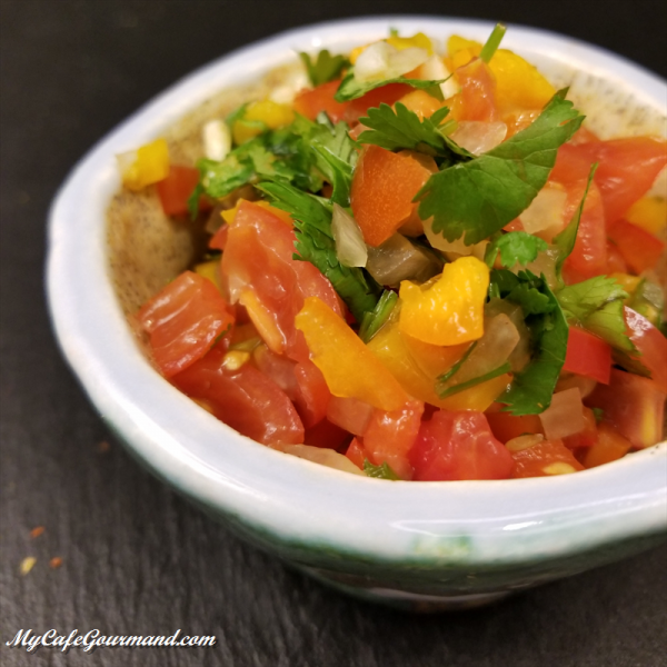 Fresh Vegetable Salsa My Café Gourmand