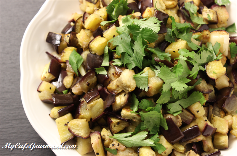 Oven Roasted Eggplant Cubes My Café Gourmand